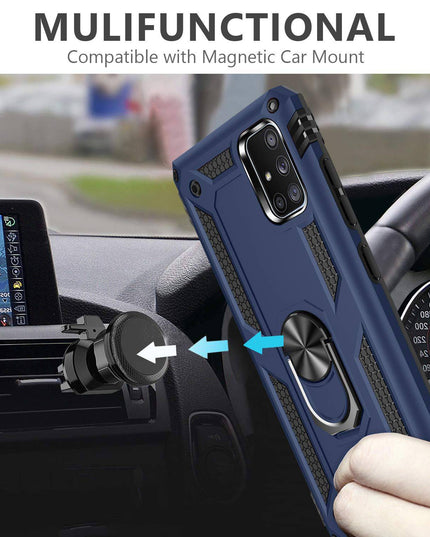 Luxury Armor Ring Bracket Phone Case For Samsung A71-Fast Delivery - Libiyi