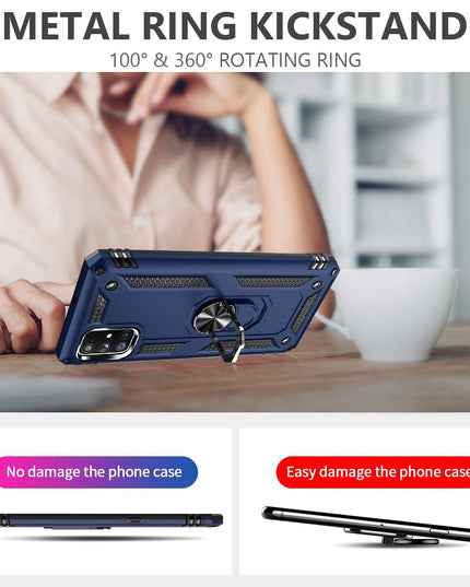 Luxury Armor Ring Bracket Phone Case For Samsung A71-Fast Delivery - Libiyi