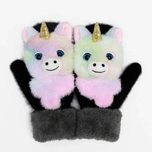Load image into Gallery viewer, 2022 new cartoon plush knitted gloves🌈 - Libiyi