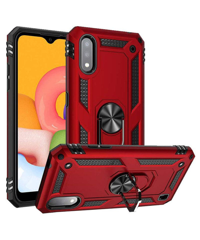 Luxury Armor Ring Bracket Phone Case For Samsung A01-Fast Delivery - Libiyi