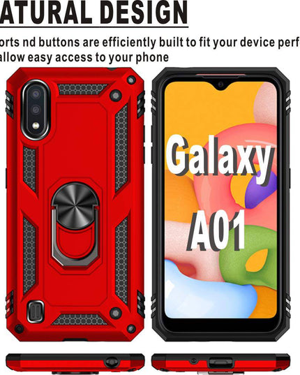 Luxury Armor Ring Bracket Phone Case For Samsung A01-Fast Delivery - Libiyi
