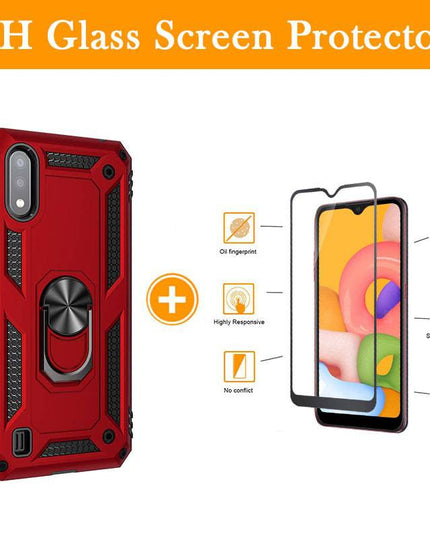 Luxury Armor Ring Bracket Phone Case For Samsung A01-Fast Delivery - Libiyi