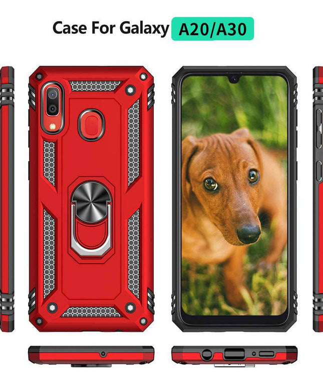 Luxury Armor Ring Bracket Phone Case For Samsung A20&A30-Fast Delivery - Libiyi
