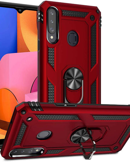 Luxury Armor Ring Bracket Phone Case For Samsung A20S-Fast Delivery - Libiyi