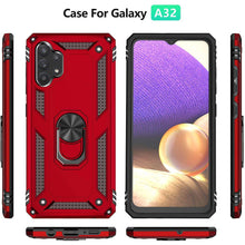 Laden Sie das Bild in den Galerie-Viewer, Samsung A32(5G) Luxury Armor Ring Bracket Phone Case With 2-Pack Screen Protectors - Libiyi
