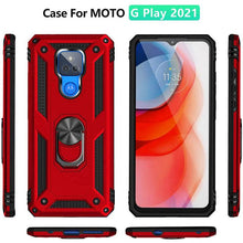 Load image into Gallery viewer, Luxury Armor Ring Bracket Phone case For Moto G Play 2021 With Screen Protector - Libiyi