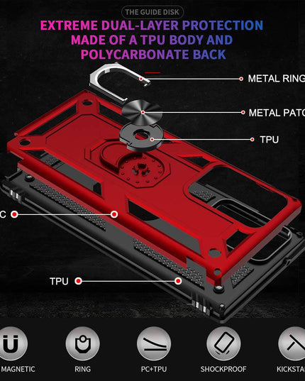 Luxury Armor Ring Bracket Phone Case For Samsung Note 20 Ultra-Fast Delivery - Libiyi