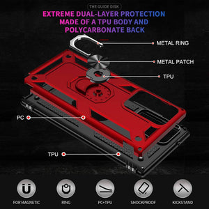 Luxury Armor Ring Bracket Phone Case For Samsung Note 20 Ultra-Fast Delivery - Libiyi