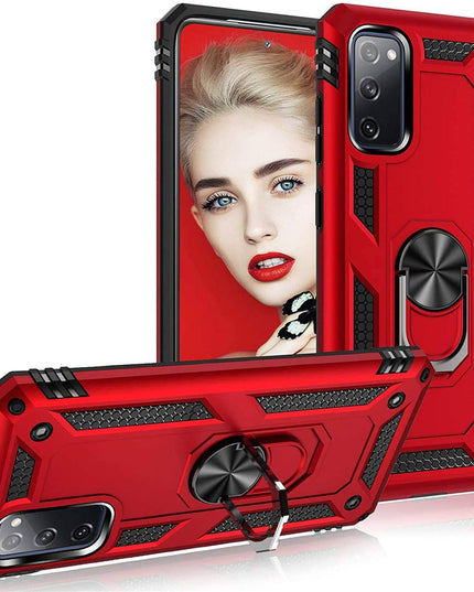 Luxury Armor Ring Bracket Phone Case For Samsung S20 FE-Fast Delivery - Libiyi