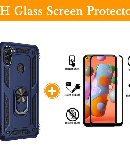 Luxury Armor Ring Bracket Phone Case For Samsung A11-Fast Delivery - Libiyi