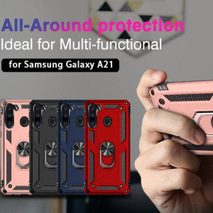 Luxury Armor Ring Bracket Phone Case For Samsung A21-Fast Delivery - Libiyi