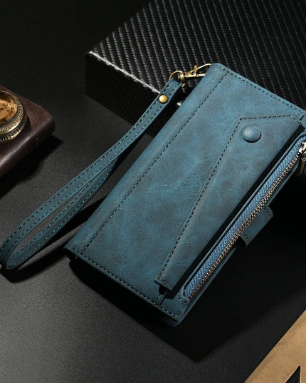 Luxury Leather Zipper Wallet Case For iPhone - Libiyi