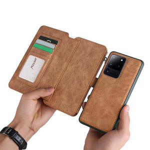 Multifunctional Magnetic Card Wallet Phone Case For Samsung A Series - Libiyi