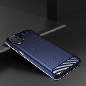 Luxury Carbon Fiber Case For Samsung A12 With 2-Pack Screen Protectors - Libiyi
