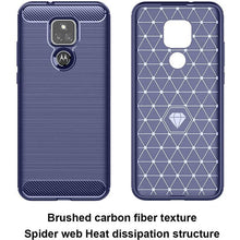 Load image into Gallery viewer, Luxury Carbon Fiber Case For Moto E7 With Screen Protector - Libiyi