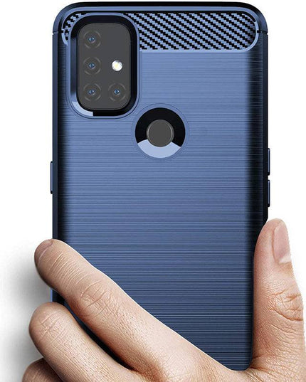 Luxury Carbon Fiber Case For Oneplus Nord N10 5G With Screen Protector - Libiyi