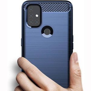 Luxury Carbon Fiber Case For Oneplus Nord N10 5G With Screen Protector - Libiyi