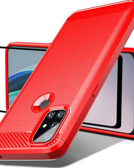 Luxury Carbon Fiber Case For Oneplus Nord N10 5G With Screen Protector - Libiyi