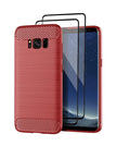 Red / S8 / With 2-Pack Screen Protectors
