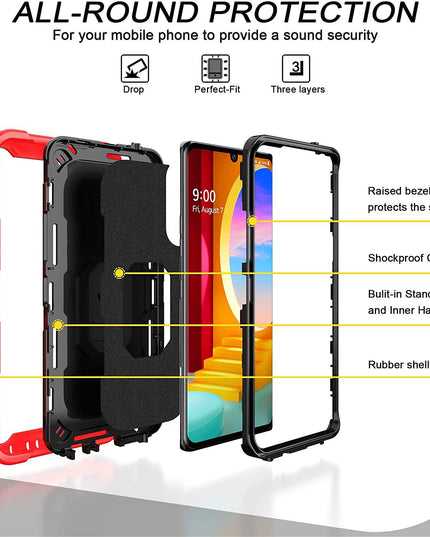Heavy Duty Rugged Military Shockproof Case For LG Velvet - Libiyi