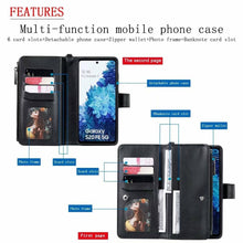 Load image into Gallery viewer, High-quality Split Magnetic 2-in-1 Zipper Wallet Case For Samsung - Libiyi