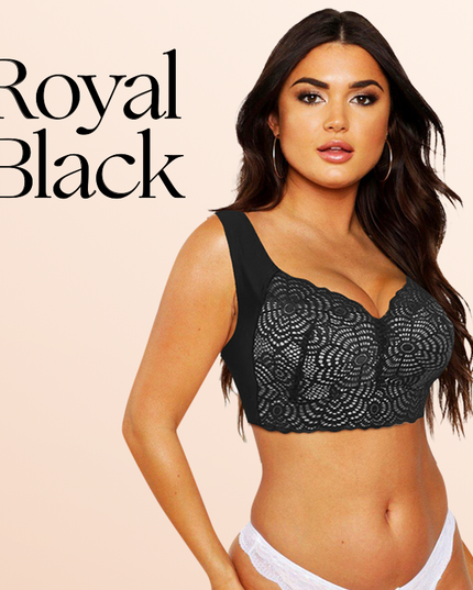 EXTRA LIFT - Ultimate Lift Stretch Full-Figure Seamless Lace Cut-Out Bra - Libiyi