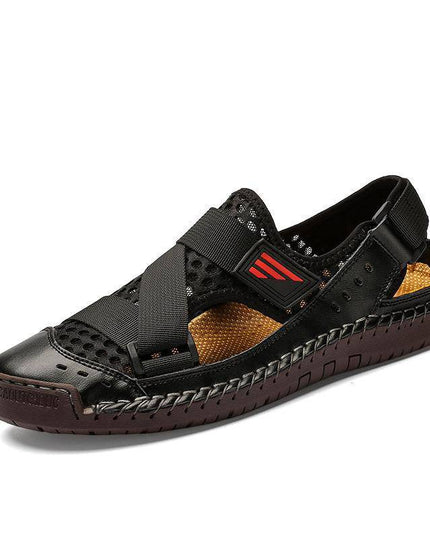 Men's Casual Beach Breathable Plus Size Sandals - Libiyi