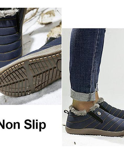 Large Size Waterproof Warm Cotton Snow Boots Lovers Shoes - RoseNova