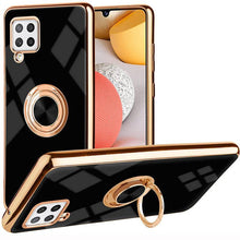 Load image into Gallery viewer, Slim Thin Finger Ring Stand Electroplated Silicone Case For Samsung A42(5G) - Libiyi
