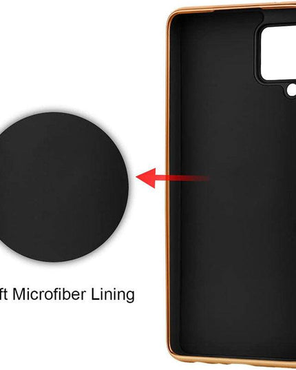 Slim Thin Finger Ring Stand Electroplated Silicone Case For Samsung A42(5G) - Libiyi