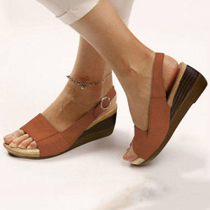 Libiyi Women's Elegant Low Chunky Heel Comfy Sandals - Libiyi