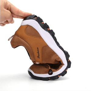 Libiyi Men Synthetic Suede Non Slip Outdoor Casual Hiking Shoes - Libiyi