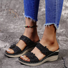 Load image into Gallery viewer, Libiyi Women Casual Shoes Vintage Flower Fish Mouth Sandals - Libiyi