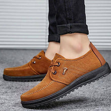 Load image into Gallery viewer, Libiyi Men&#39;s Derby Casual Shoes / British Daily Oxfords PU Non-slipping Wear Proof Light Brown / Dark Brown / Black Slogan - Libiyi