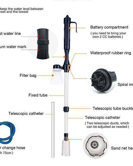 (Buy 2 Get Free Shipping)Electric Aquarium Gravel Cleaner - Libiyi