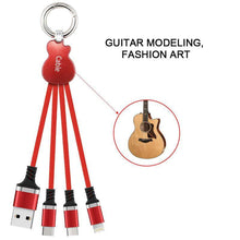 Laden Sie das Bild in den Galerie-Viewer, Multi 3 In 1 Guitar Design Charging Cable - Libiyi