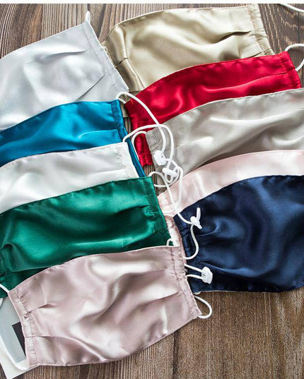 3PC Mulberry Silk Knitted Breathable Mask Men Women Skin-Friendly Soft Anti Dust Washable Reusable Face Mask Summer Thin Mask - Libiyi