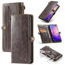 Laden Sie das Bild in den Galerie-Viewer, Samsung  Wallet Magnetic Case With Wrist Strap Detachable 2 in 1 Back Cover - Libiyi