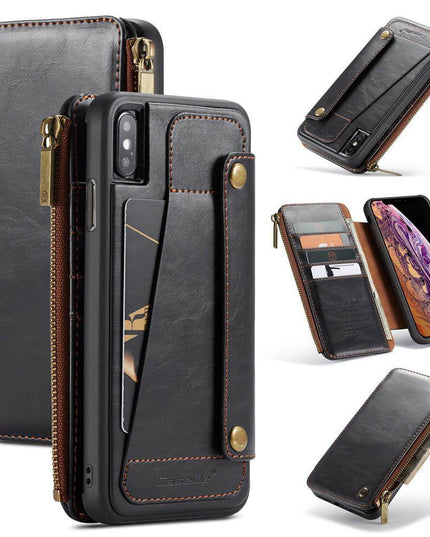 Business Zipper Wallet Detachable 2 in 1 Case For iPhone - Libiyi