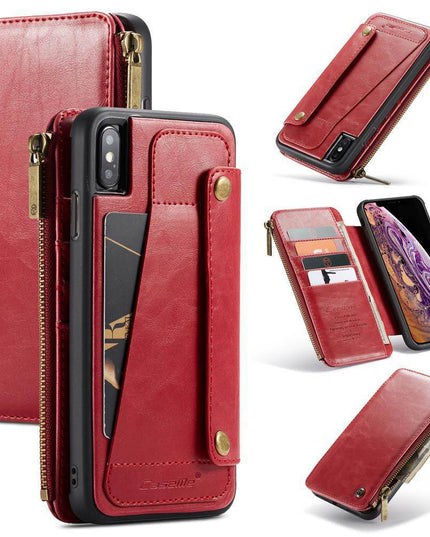 Business Zipper Wallet Detachable 2 in 1 Case For iPhone - Libiyi