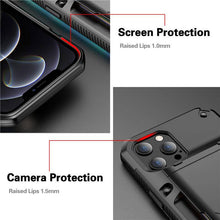 Load image into Gallery viewer, Armor Slide Military Grade Wallet Shockproof Case for iPhone 12 Series - Libiyi