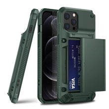 Laden Sie das Bild in den Galerie-Viewer, Armor Slide Military Grade Wallet Shockproof Case for iPhone 12 Series - Libiyi